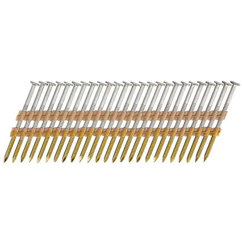 ProFIT 0710286 Collated Nail, 3-1/4 in L, 316 Stainless Steel, Round Head, Ring Shank
