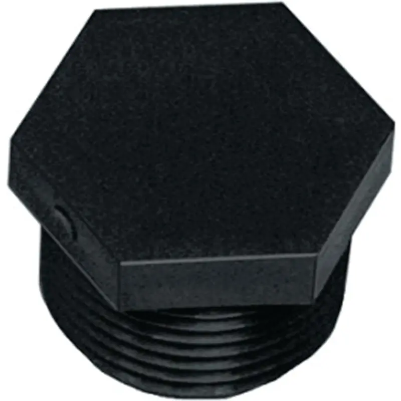 Green Leaf F1014P Pipe Plug, 1-1/4 in, MNPT, Black