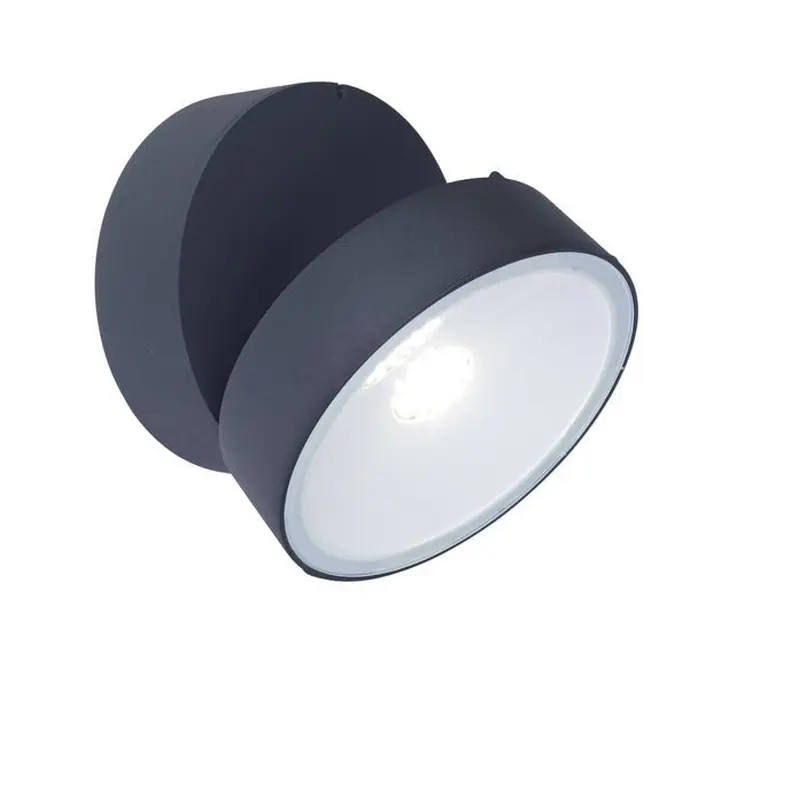 Lutec trumpet walllight gray 4000k 16w ip55 large 6260l gr | LUT00151