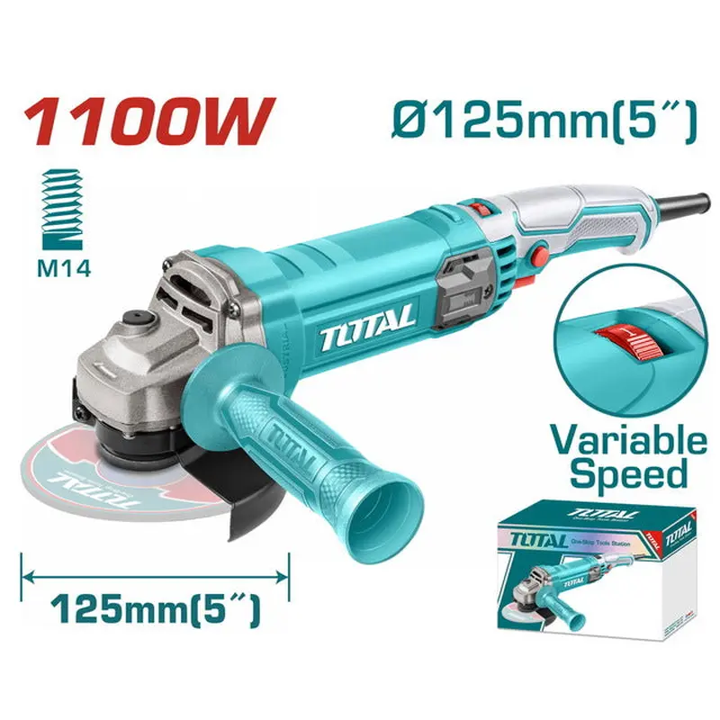 TOTAL Angle Grinder 1.100W - 125mm (TG110125565)