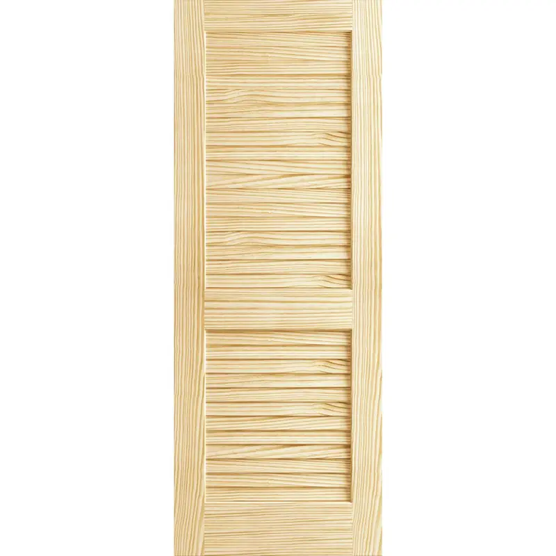 36 in. x 80 in. Unfinished Plantation Louver Louver Solid Core Wood Interior Door Slab46 / each