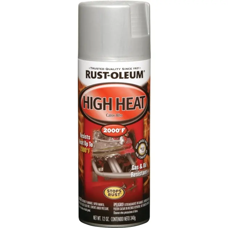 Rust-Oleum 248904 Engine Spray Paint, Flat, Aluminum, 12 oz, Can