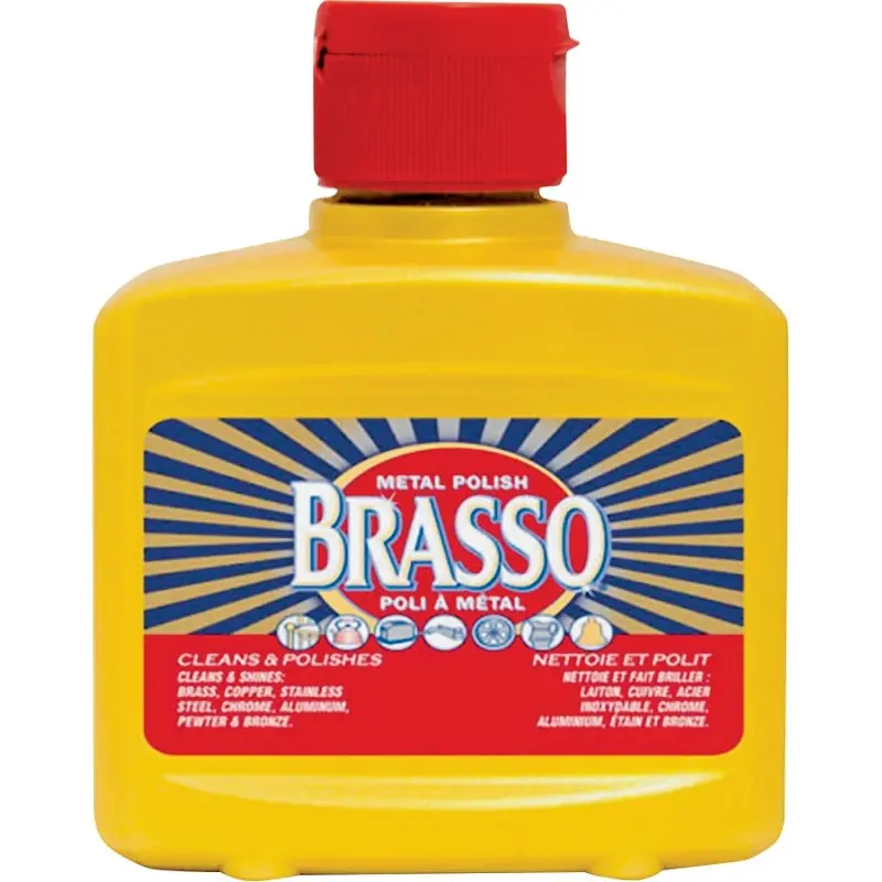 Brasso 00049-ALD Metal Polish, 142 mL Bottle, Liquid, Ammonia, Light Tan