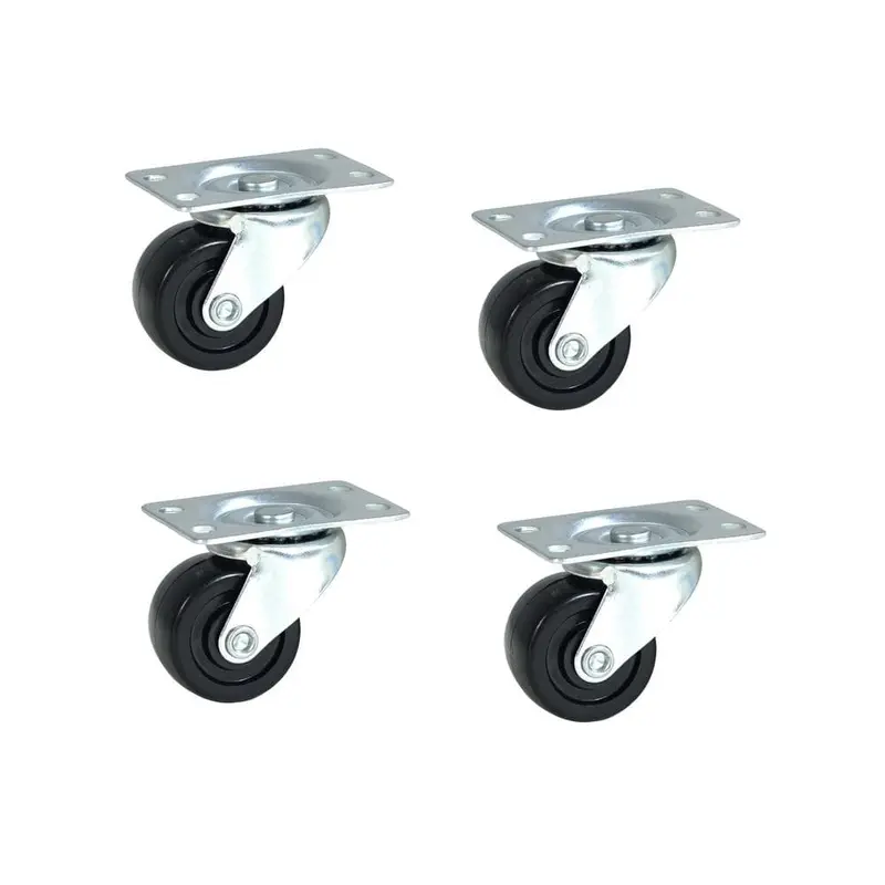 1-1/2 in. Low Profile Rubber Swivel Plate Casters (4-Pack)0.94 / each