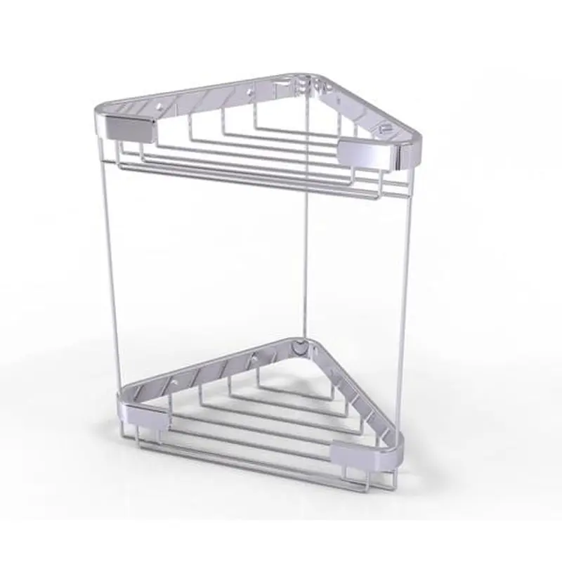 Allied Brass 1.7-in H Screw Mount Solid Brass Polished Chrome Hanging Shower Caddy