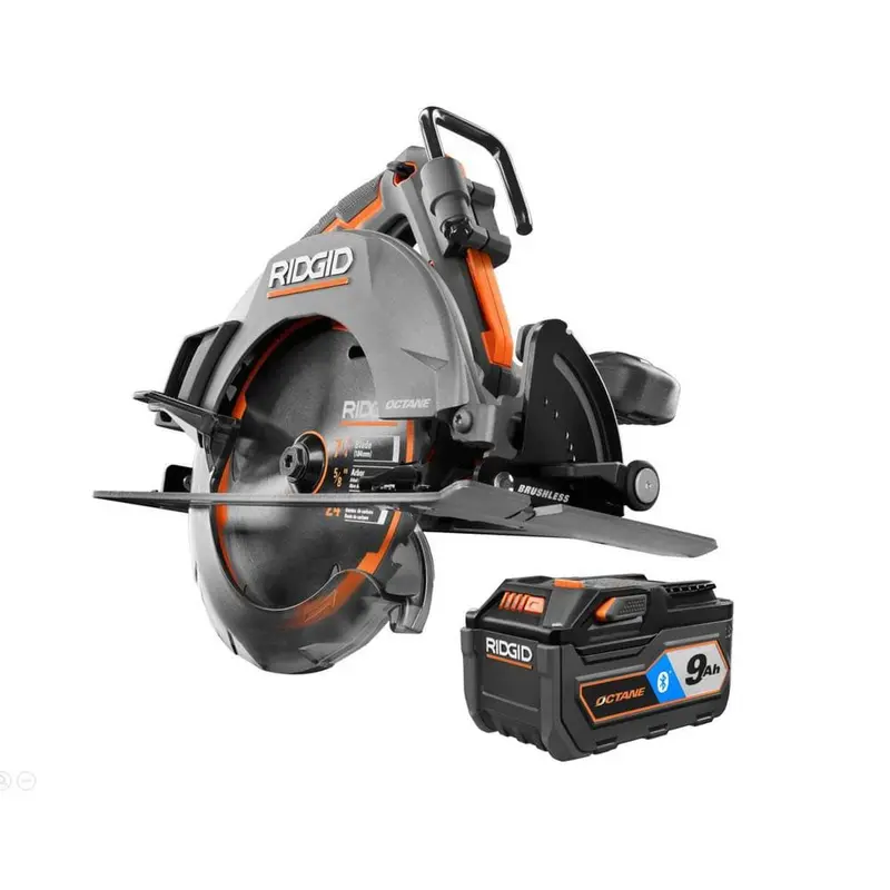 18-Volt OCTANE Cordless Brushless 7-1/4 in. Circular Saw with OCTANE Lithium-Ion 9 Ah Battery (Charger Not Included)Tool Only / 9.20