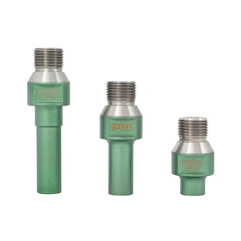 APEXX Reverse-Thread Adapters for Incremental Cutting Bits2" Regular-Thread Adapter