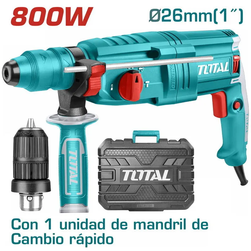TOTAL ROTARY HAMMER SDS-PLUS 800W WITH CHUCK (TH308268-2)