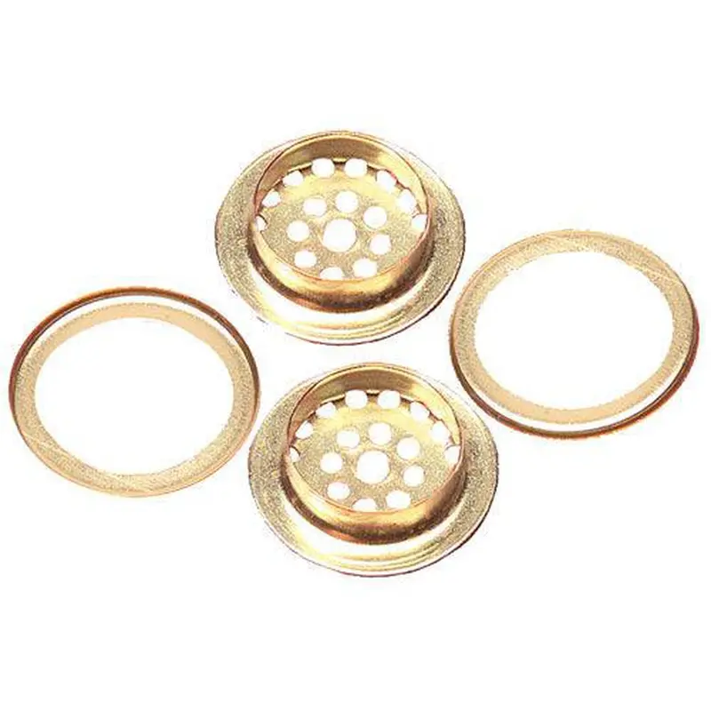 C.S. Osborne Brass Plain Rim Ventilator Grommets 1"
