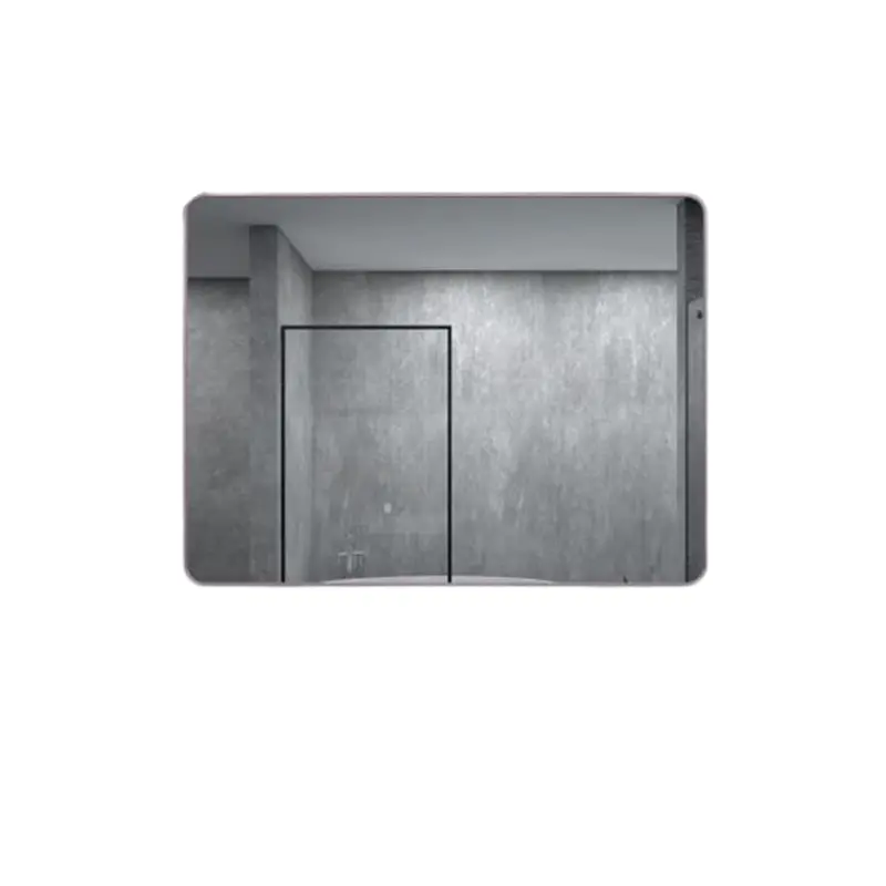 48 in. W x 36 in. H Rectangular Framed Wall Bathroom Vanity Mirror in Rose Gold