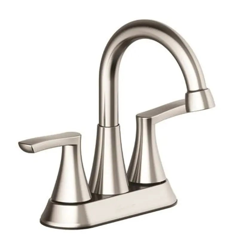 Seasons Raleigh Two-Handle Centerset High-Arc Bathroom Faucet With Quick Install Pop-Up In Brushed NickelBrushed Nickel