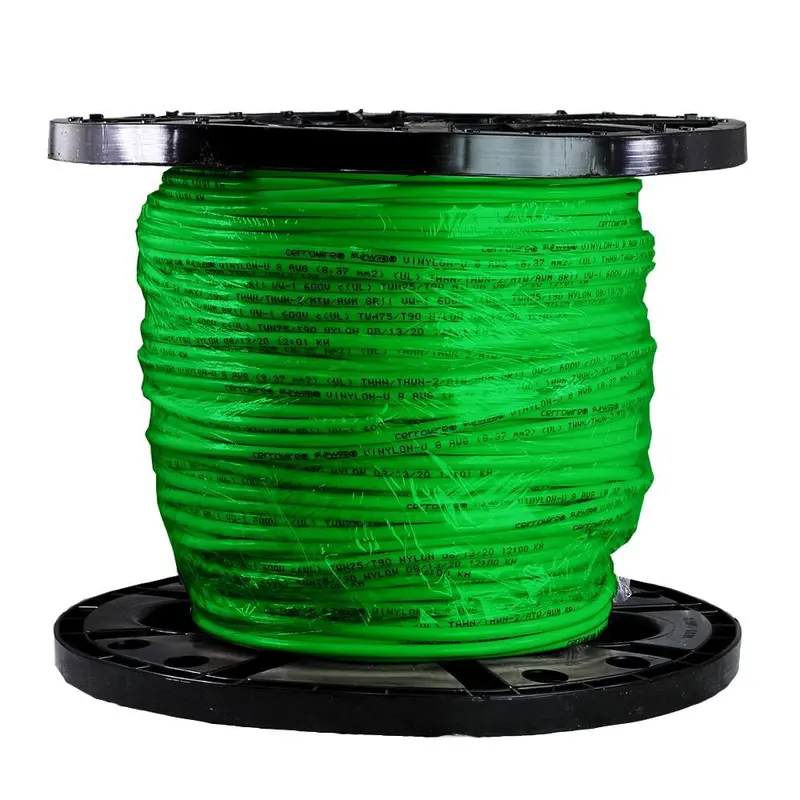 500 ft. 8/1 Green Stranded THHN Wire34.8 / Green / 500