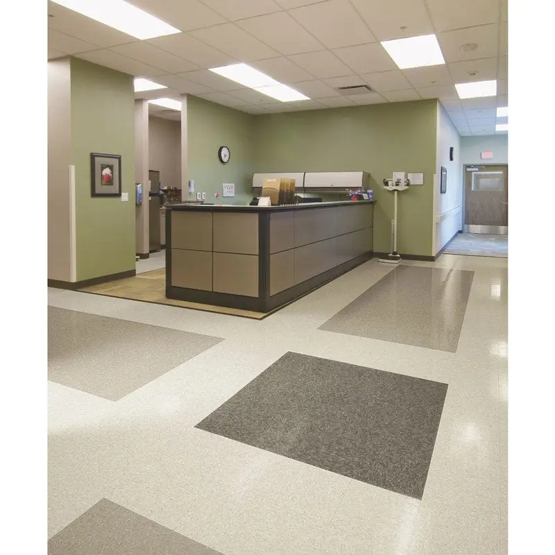 Armstrong Flooring Imperial Texture 45-Piece Smokey Brown Commercial VCT Tilesq/ft