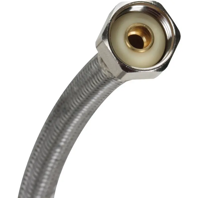 Fluidmaster B1F09 Water Supply Connector, 3/8 x 1/2 in, Compression x FIP, Polymer/Stainless Steel