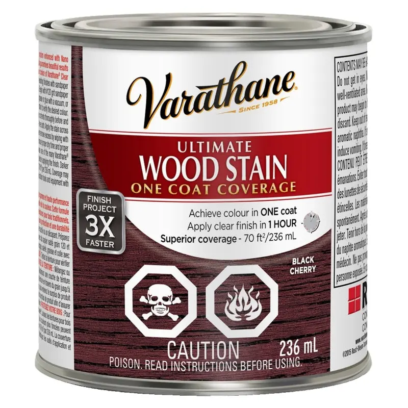 Varathane 302975 Stain, Black Cherry, Liquid, Can