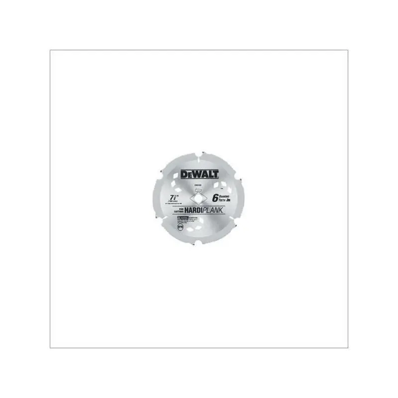 DEWALT | DW3193 7-1/4" 6 Tooth PCD Diamond Fiber Cement Blade