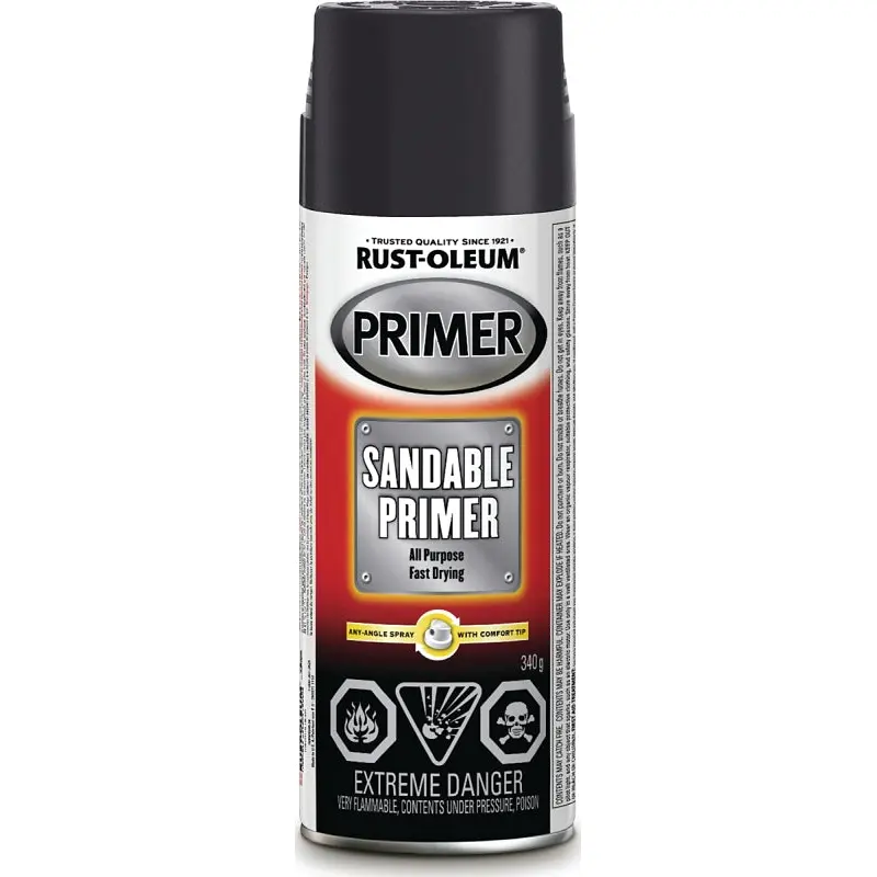 Rust-Oleum 257737 Spray Primer, Black, 340 g, Can