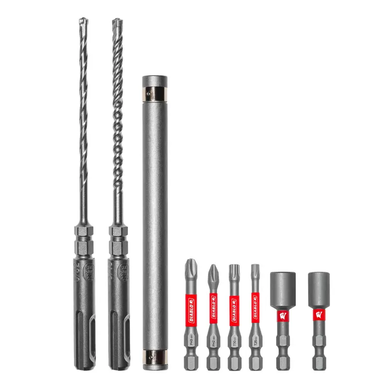 Diablo DMAPL9910-S9 9pc Concrete Anchor Drive Installation Set