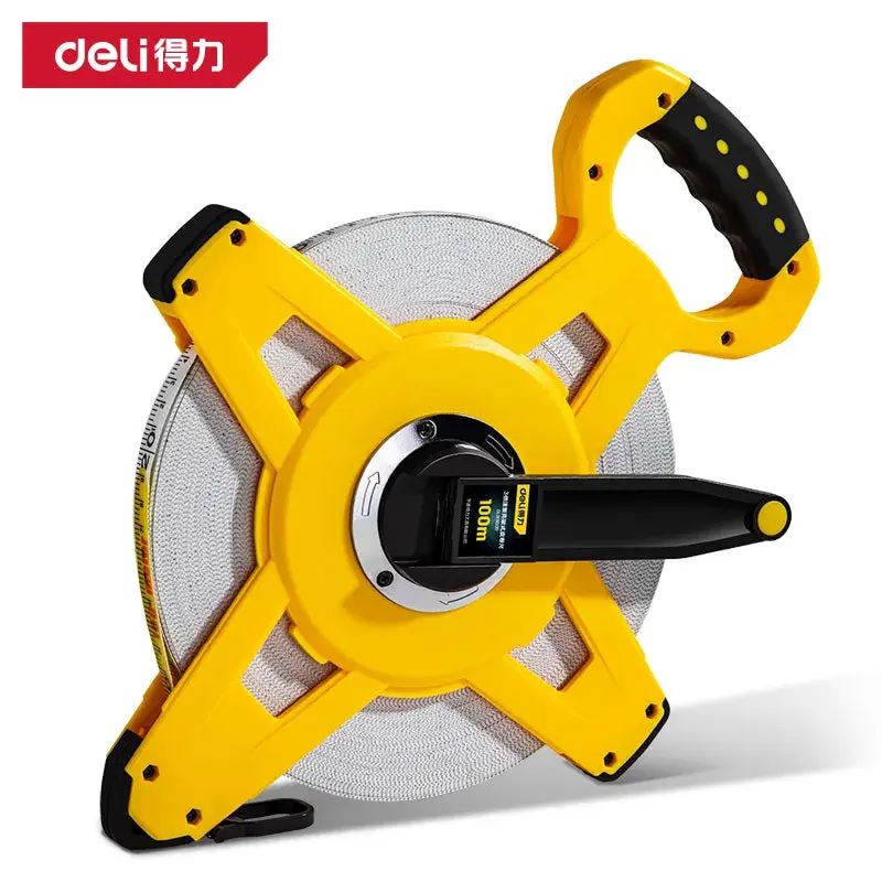 Deli Frame Leather Tape Measure 100m x 14.5mm | DL98100B