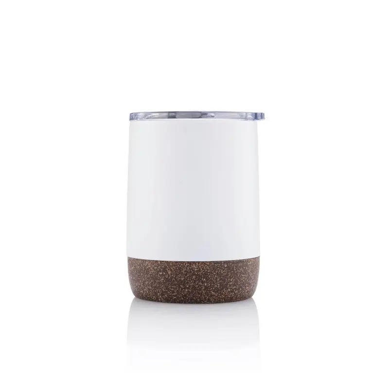 GOUDA - Hans Larsen Vacuum Mug With Cork Base - White