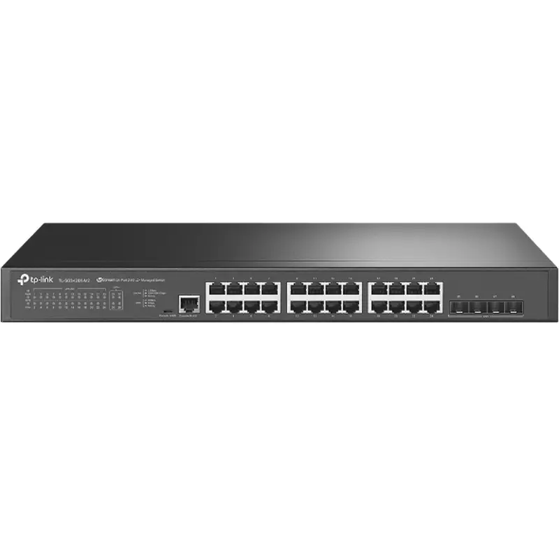 JetStream 24-Port 2.5GBASE-T L2  Managed Switch with 4 10GE SFP  Slots
