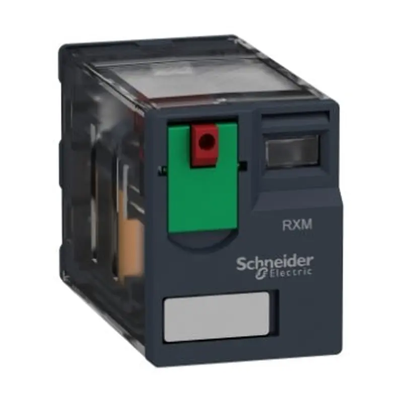 Miniature plug in 10A, 3CO, lockable test button, 230V AC | RXM3AB1P7