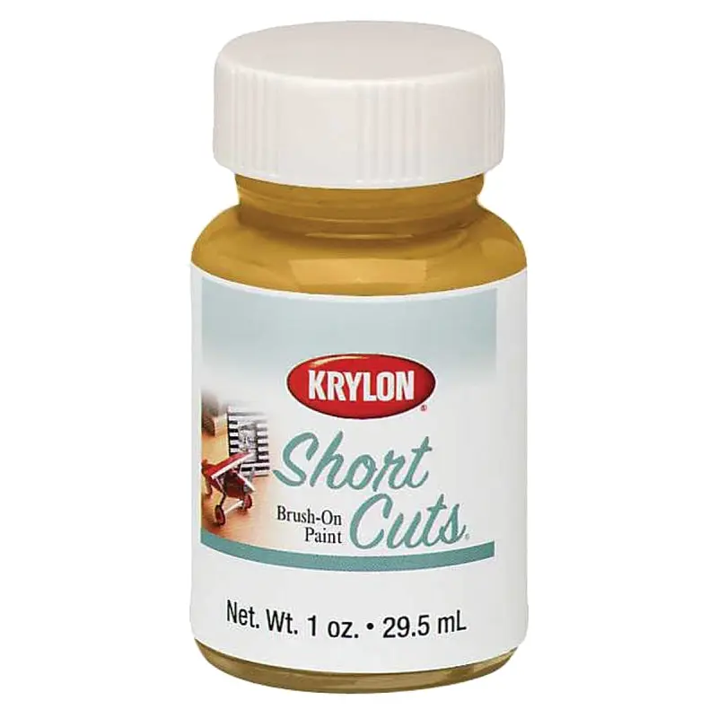 Krylon KSCB001 Craft Enamel Paint, High-Gloss, Gold Leaf, 1 oz, Bottle
