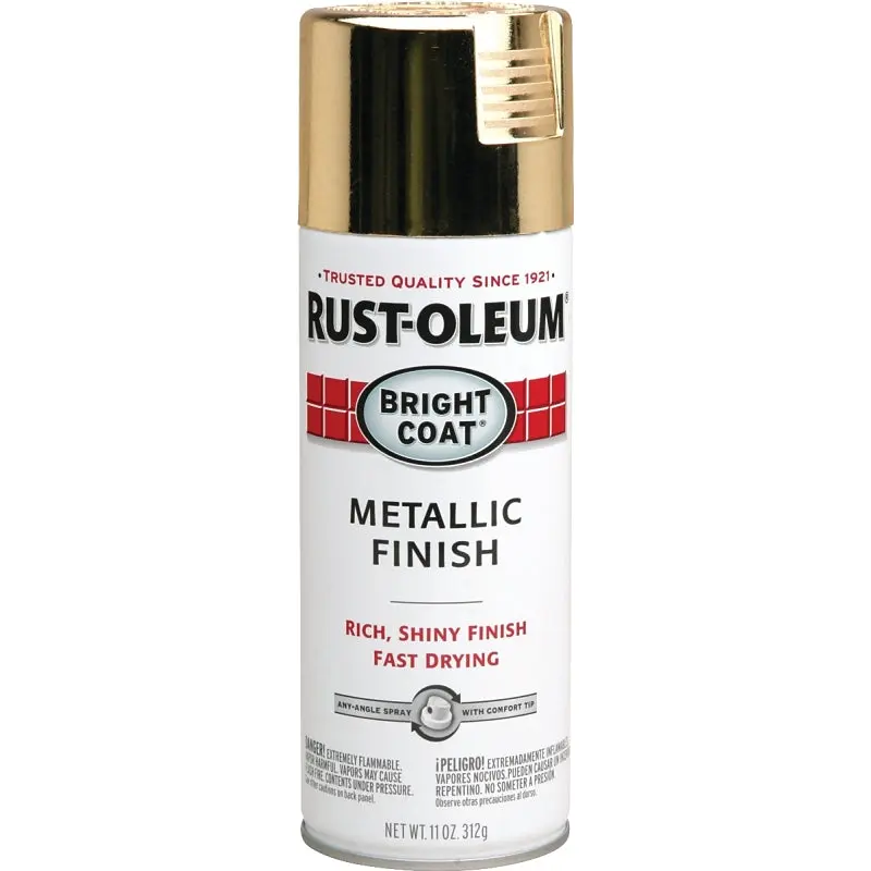 Rust-Oleum 7710830 Rust Preventative Spray Paint, Metallic, Gold, 11 oz, Can