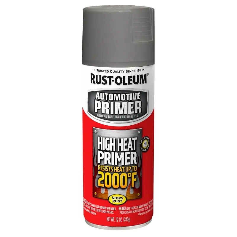 Rust-Oleum 249340 Primer, Gray, Flat, Matte, 12 oz
