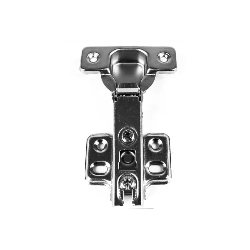 105-Degree 35 mm Full Overlay Frameless Cabinet Hinges with Installation Screws (15-Pairs)6 / package