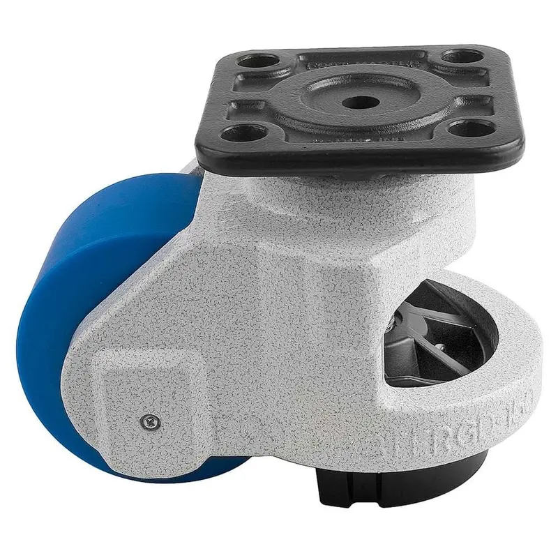 3-1/2 in. MC Nylon Wheel Top Plate Leveling Caster with Load Rating (3300 lbs.)Ivory / 7.7 / 1