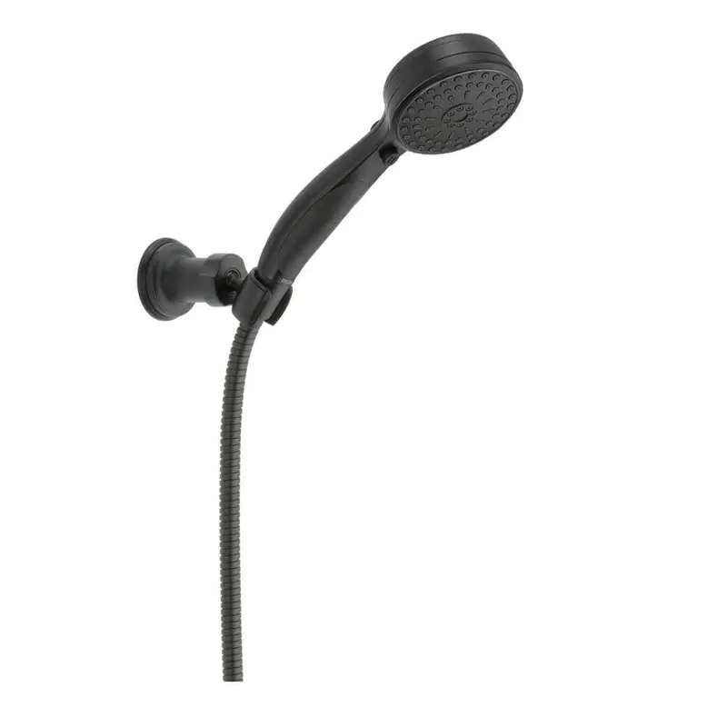 ActivTouch 9-Spray 3.6 in. Single Wall Mount Adjustable Handheld Shower Head in Matte BlackChampagne Bronze / 1.577