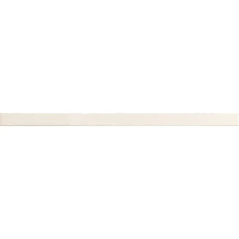 American Olean Linea Ice White Gloss Ceramic Pencil Liner Tile (1-1/2-in x 12-in)Black Gloss