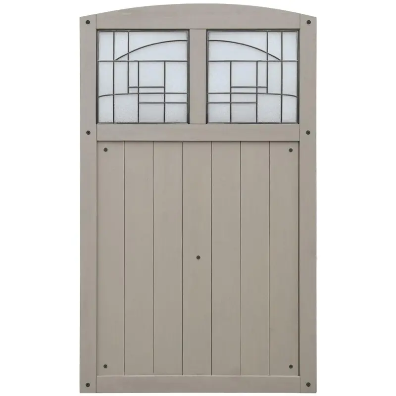 Baycrest 3.5 ft. x 5.6 ft. Wood Fence Gate with Faux Glass Insert30 / each