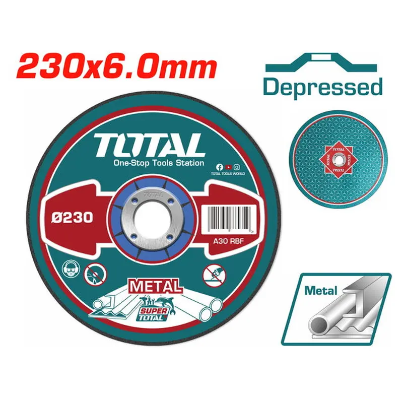 TOTAL METAL GRINDING DISC ? - 230 X 6mm (TAC2232301)