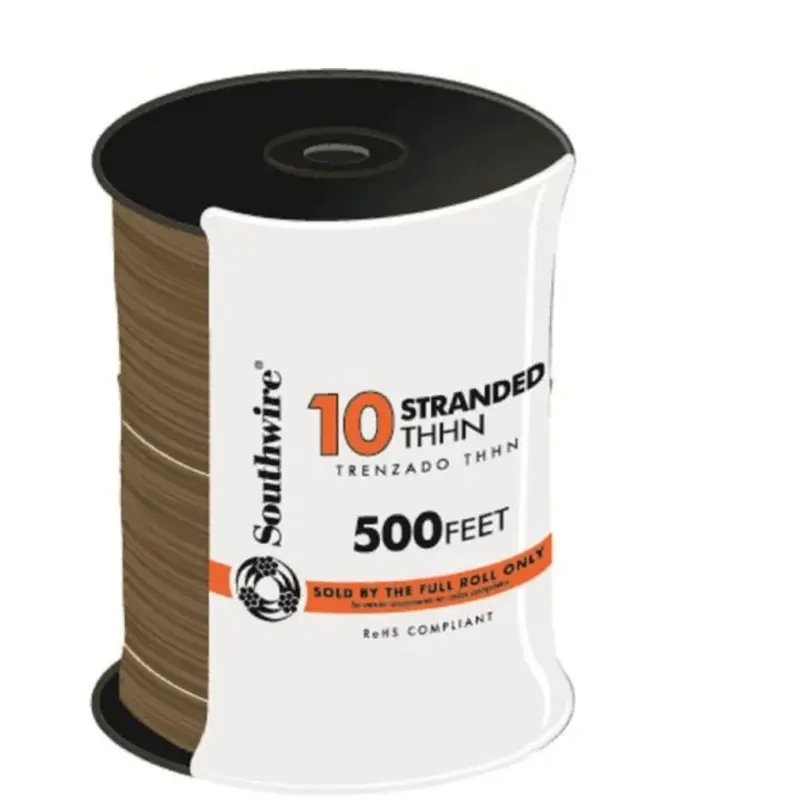 500 ft. 10 Brown Stranded CU THHN Wire