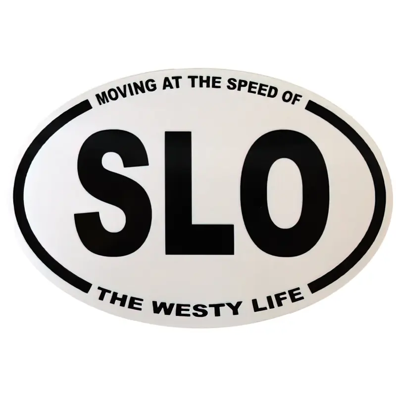 Moving at the Speed of SLO Sticker