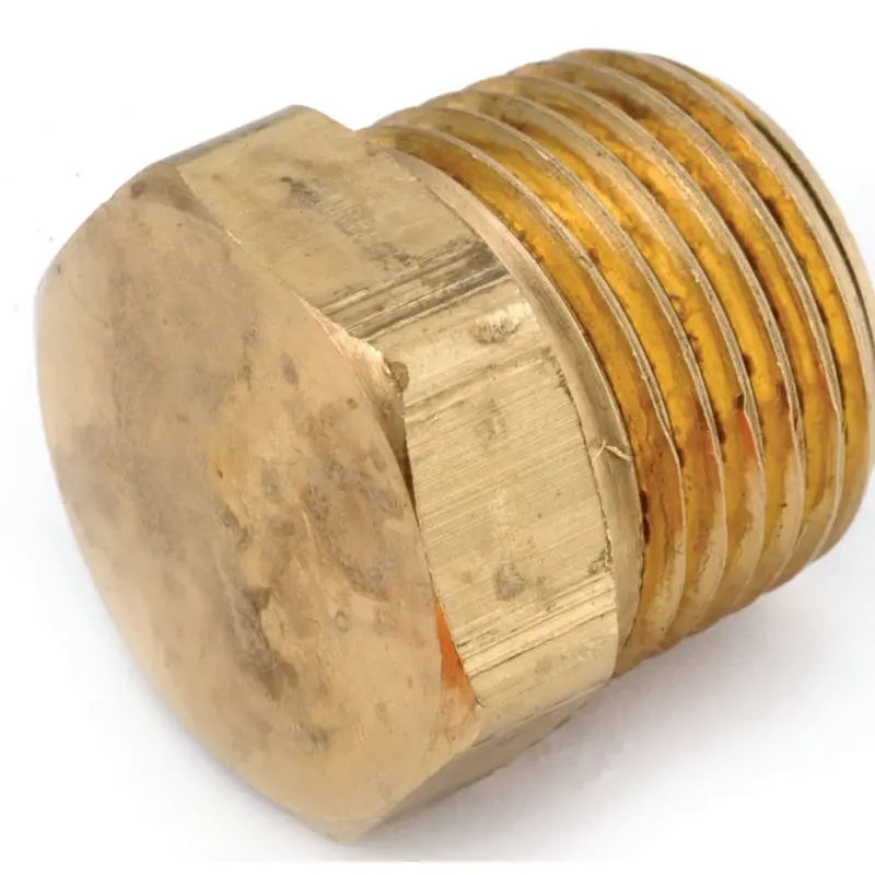 Anderson Metals 756121-02 Pipe Plug, 1/8 in, MPT, Brass