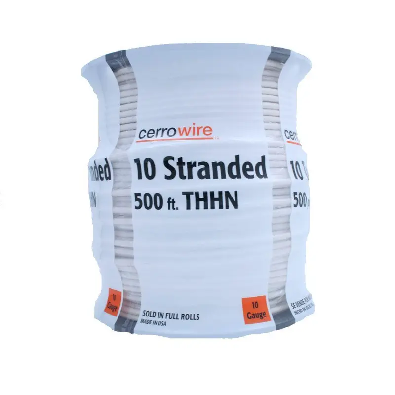500 ft. 10/1 White Stranded THHN Wire20.4 / White / 500