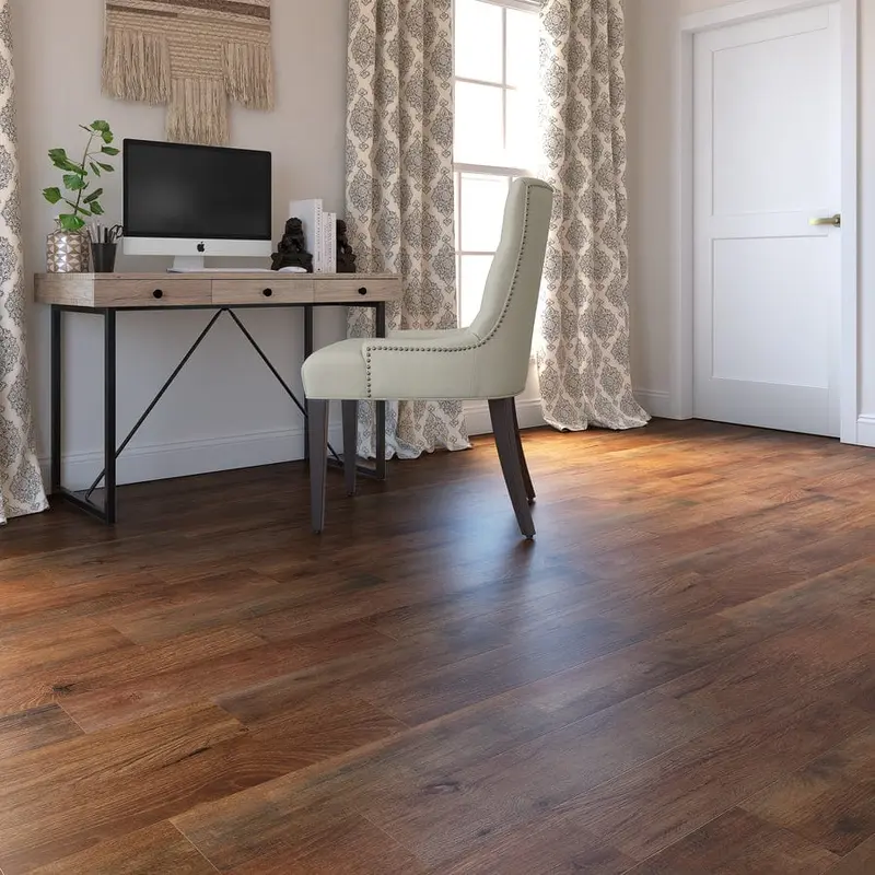 American heritage Florian Oak 8.03-in W x 47.63-in L Embossed Wood Plank Laminate Flooringsq/ft