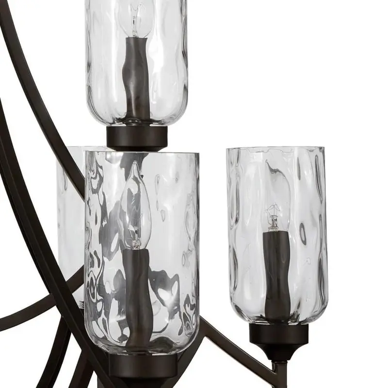 allen   roth Latchbury 9-Light Aged Bronze Transitional ChandelierAged Bronze