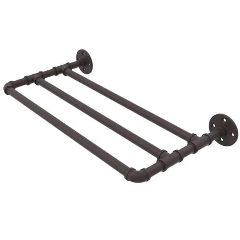 Allied Brass Pipeline Collection 36-in Wall Mounted Towel Shelf in Oil Rubbed Bronze