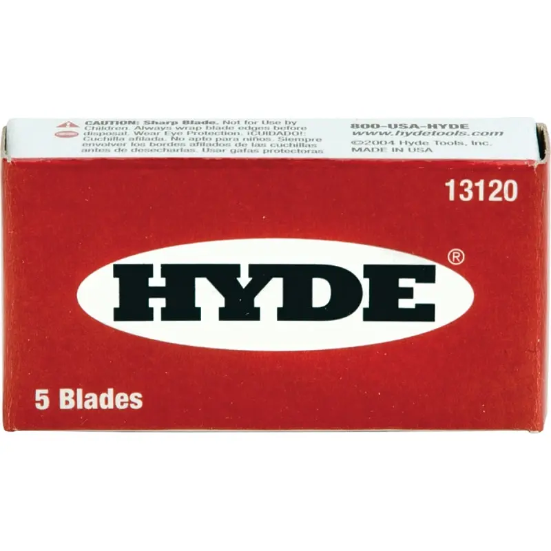 Hyde 13120 Blade, Razor, 1-Edge Blade, Steel Blade