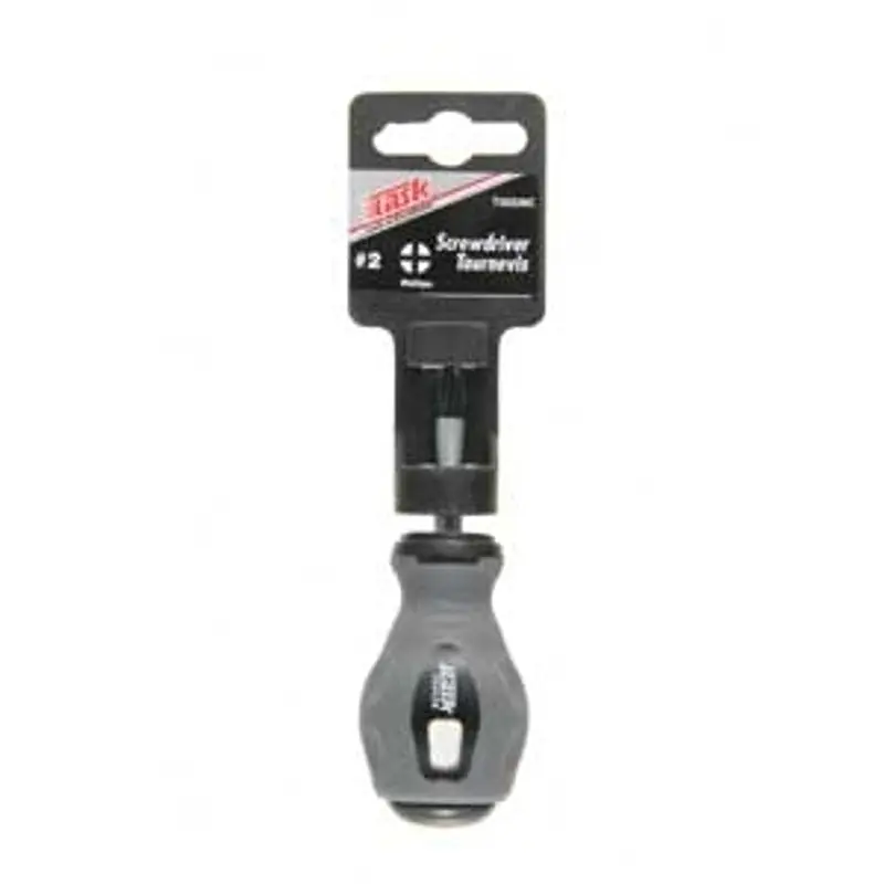 TASK T50311C Screwdriver, #1 Drive, Square Recess Drive, 4 in L Shank, Rubber Handle, Soft Touch Grip Handle