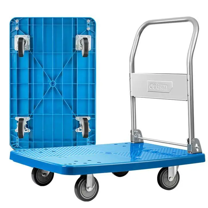 Deli Plastic Trolley Hand Truck Large 60 x 90cm 300kg | DL6112