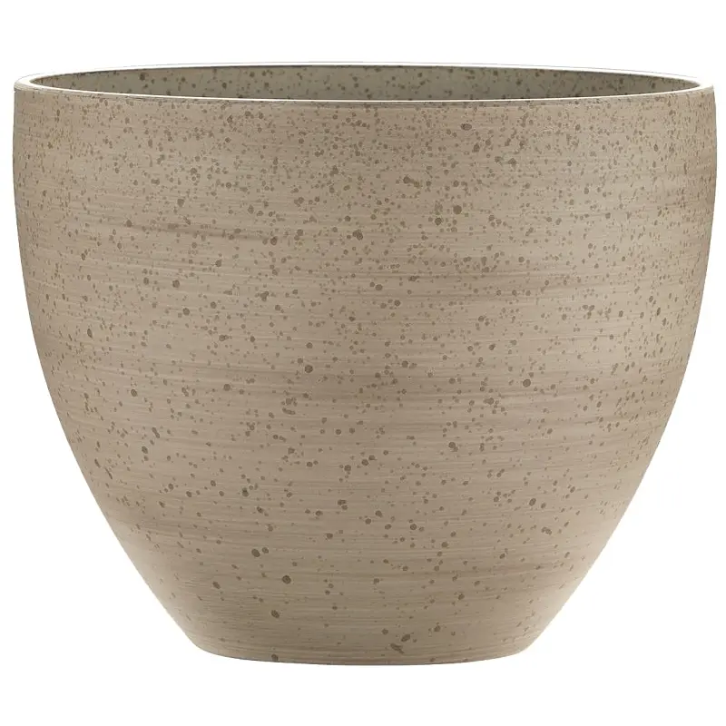 Southern Patio HDR-091608 Planter, 9 in H, Egg, Plastic/Resin, White, Stone Aesthetic