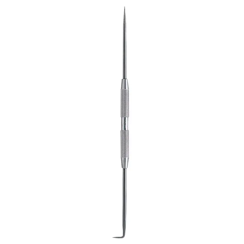 General 80 Fixed Scriber, Bent/Straight Tip, Steel Tip, 8-7/16 in OAL, Knurled Handle
