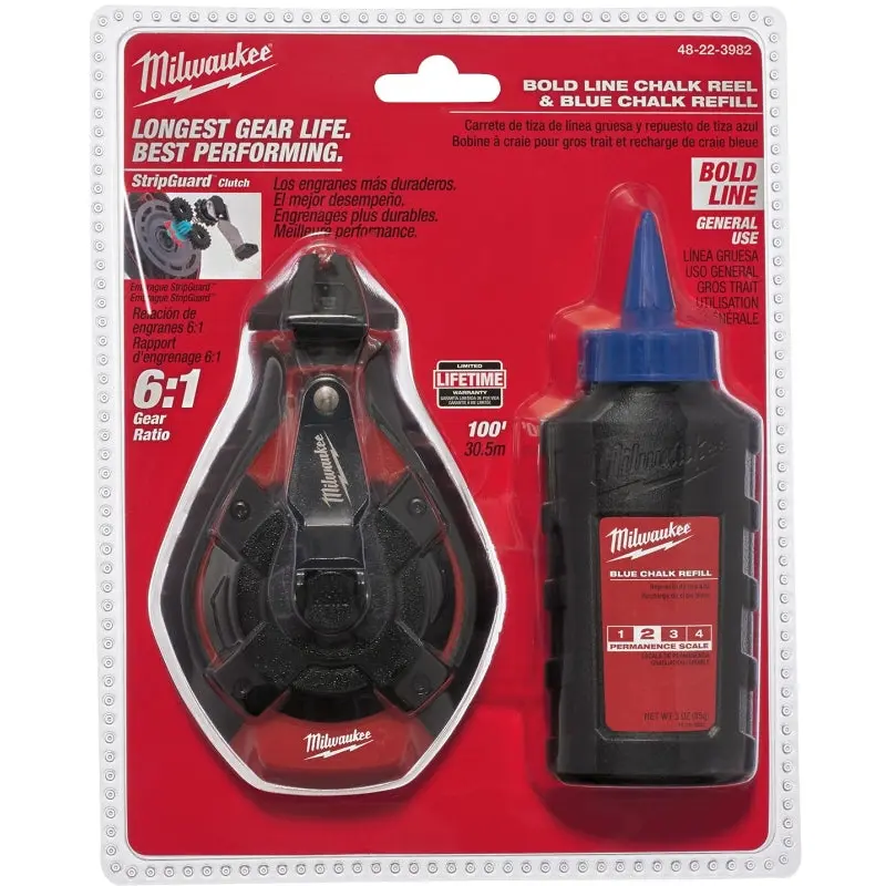 Milwaukee 48-22-3982 Bold Line Kit, 100 ft L Line, 6:1 Gear Ratio