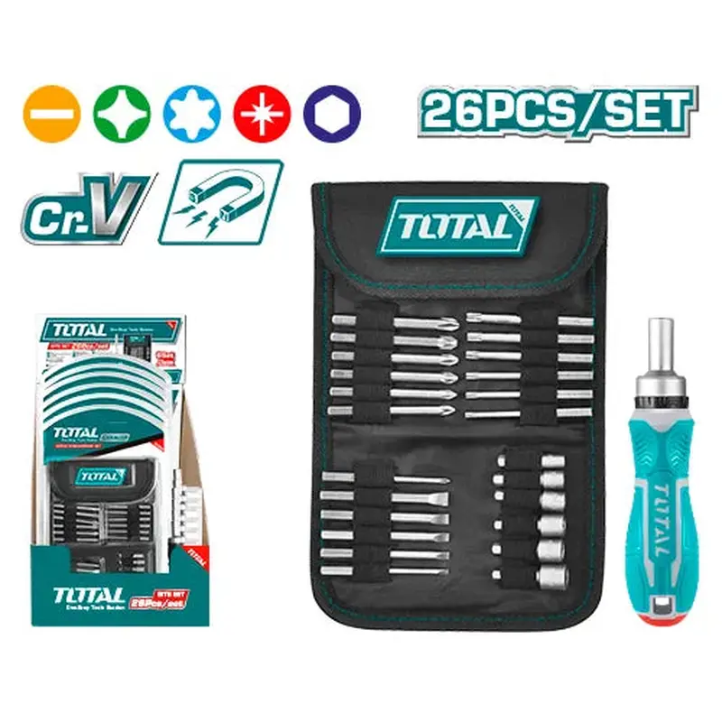 TOTAL TACSD30266 26 Pcs Bits Set
