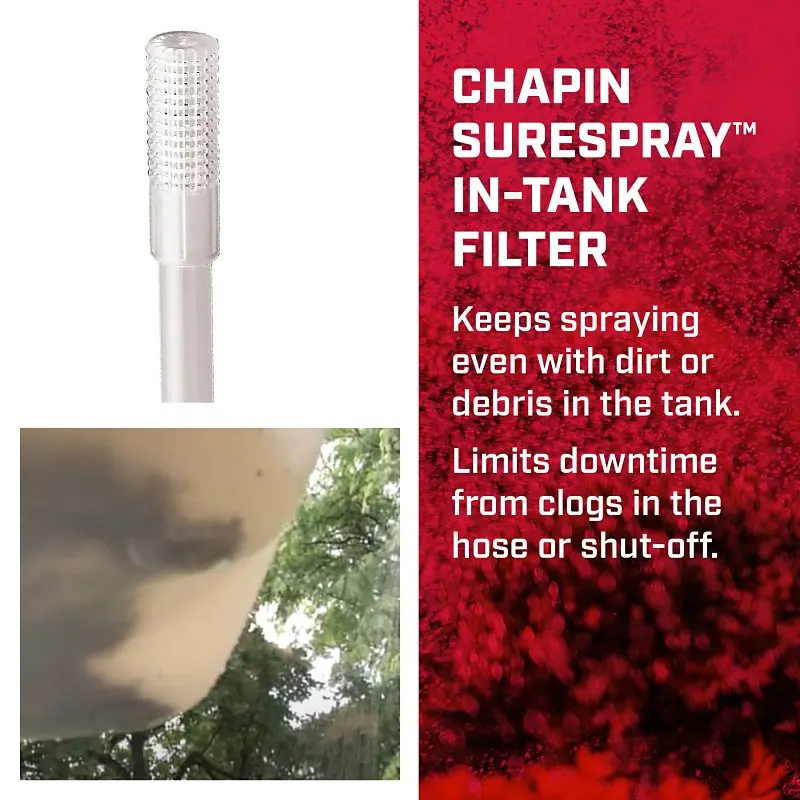 CHAPIN Lawn & Garden Series 20002 Handheld Sprayer, 2 gal Tank, Poly Tank, 34 in L Hose